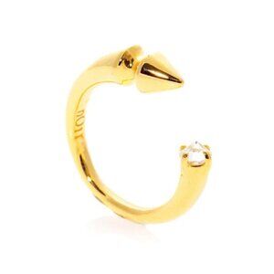 nOir Jewelry Orenda Spike Meets Stone Ring Gold Size 8